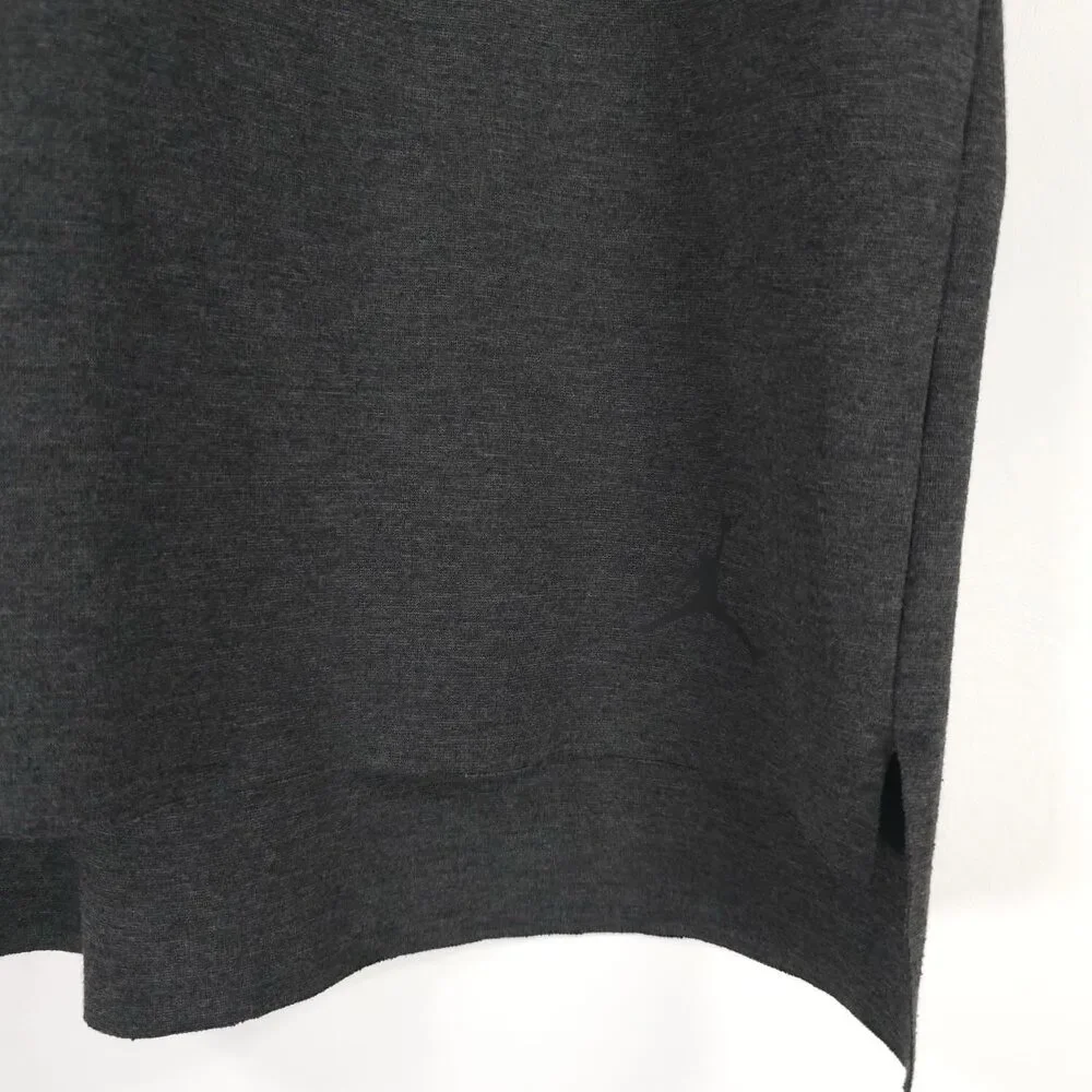 JORDAN Crew Neck Seamless Short‎ Sleeve Soft T-Shirt SMALL Stretch Dark Gray